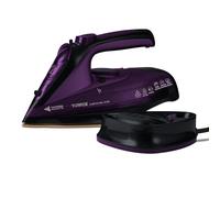 Tower Cordless Steam Iron 2400W, CeraGlide Ceramic, Large Water Tank, Purple