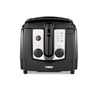 Tower T17002 Deep Fat Fryer with Adjustable Thermostat, 3L, 2300W, Black