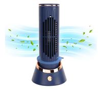 Tower Desk Fan, Quiet Portable Bladeless Fan with 3 Speeds, 120° Oscillating, Unique Airflow, 4000mAh Electric Standing Table Fan, for Home Office Bedroom