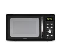 Tower Digital Microwave with Sleek Mirror Door, 800W, 20L, Black & Chrome, T24041BLK