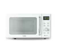 Tower Digital Microwave with Sleek Mirror Door, 800W, 20L, White & Chrome, T24041WHT