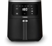 Tower Digital Single Basket Air Fryer, 4L Capacity, Overheat Protection, 1300W, Black, Medium, T17205AFR