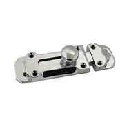 Tower Door Bolt Heavy Duty 4" 6" Polished Chrome Brass Dead Lock Slide Bathroom Gate Latch 150mm (Polished Chrome, 4" 100mm)