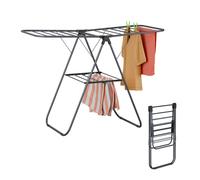 Tower Drying Folding Clothes Horse Clamps Rack Foldable Levels Metal Extendable