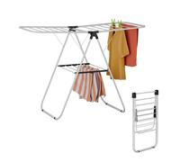 Tower Drying Folding Clothes Horse Clamps Rack Foldable Levels Metal Extendable