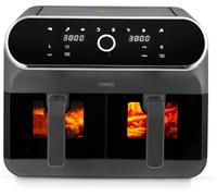 Tower Dual Basket Digital Air Fryer 8L T17195 Graphite Large Double Family