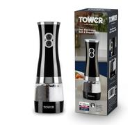 Tower Electric Salt & Pepper Mills Set Battery Operated, Adjustable Grinders