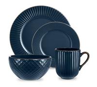 Tower Empire 16 Piece Dinnerware Set Midnight Blue