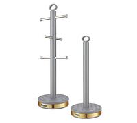 Tower Empire 6 Cup Mug Tree & Towel Pole Set Bronze