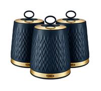 Tower Empire Set of 3 Canisters Midnight Blue
