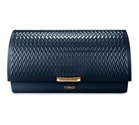 Tower Bread Bin – Empire Roll-Top T826090MNB, Stainless Steel, Midnight Blue & Brass