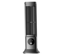 Tower Fan 3 Speeds 10.6" Bladeless Tower Fan Portable Low-Noise, Wide-Angle Oscillating Fan USB Rechargeable Desk Fan Standing Table Fan Standing Fan Floor Fan for Bedroom Living Room Office Outdoor