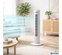 Tower Fan 32" Status Free Standing Air Cooling 3 Speed Oscillating Slim Portable