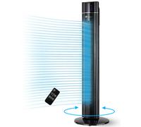 PureMate 43-inch Tower Fan with Air Purifier & Aroma Function, 3 Speed Settings, Large LED Display, 8-Hour Timer, Oscillating Portable Electric Floor Bladeless Fan for Bedroom, Home & Office