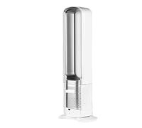 Tower Fan Bladeless Silent With Air Purification Desktop Floor Standing Remote Control Electric Even Airflow Comfortable(32" silver)