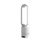 Tower Fan Bladeless Silent With Air Purification Desktop Floor Standing Remote Control Electric Even Airflow Comfortable(20" touchscreen silver)