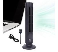 Tower Fan For Bedroom Standing Bladeless Electric | 2 Wind Speeds, USB Simulate Natural Wind Vertical Tower Fan For Home Office Living Room