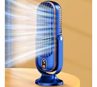 Tower Fan Oscillating Fan, Portable Desk Fan with 5-Speed Options, Dual A r Circulation, 720° Rotating head, P rsonal Quiet Table Fan for Home Office Desktop Bedroom (Color : Blue)