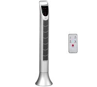 HOMCOM Tower Fan 3 Speed Silver - Size: 17 x 17 x 82cm - Wilko