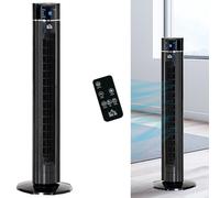 Tower Fan Remote Control Portable Slim Pedestal Timer Air Cooler Oscillating