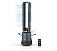 Tower Fan with Remote Bladeless 38" Quiet Bedroom Oscillating LED Display 50W HQ