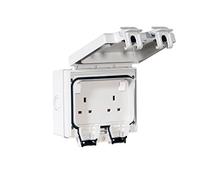 Tower Flue Components ODSS 13A IP66 Rated Double Switched Outdoor Socket