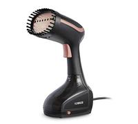 Tower Tower Vertical Handheld Clothes Garment Steamer, Portable/Travel, 5 Minutes Continuous Steam, 200 ml Water Tank, Black and Rose Gold, 1000 W yellow