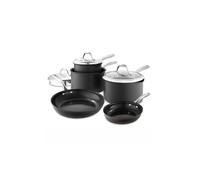 Tower Good Food In Partnership With 5 Piece Cookware Set Gf900258 In Black Black