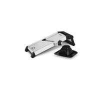Good Food in Partnership with Tower Chef’s Mandolin Slicer with Durable Precision Stainless Steel Blades, Adjustable Settings and Silicone Non-Slip Base, Stainless Steel and Black, GF847073
