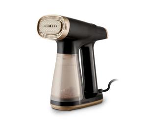 Tower HaloSteam Garment Steamer with Halo360 Suction, 1300-1550W | Transparent 180ml water tank, Fast heat-up with continuous steam to smooth creases across a range of fabrics, T22041BLK