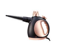 Tower THS10 Handheld Steam Cleaner with 9 Accessories, 250ml Water Tank, 3 Minute Heat-up, 1050W, Blush Gold, T134000BLG