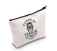 Tower Hotel Inspired Zipper Pouch Makeup Bag for Fan Halloween Party Gift (Tower of Terror UK)