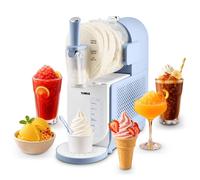 Tower Slush n Whip Slushie Maker, Soft Serve & Frozen Drinks, Blue | Freeze IQ Intelligent Cooling, No Pre-Freezing, 1.5L Capacity, Adjustable Thickness Settings T19070BLU