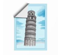 Tower in the Sky Minimalist Unframed Wall Art Print A2 (59.4×42cm), Wall Decor for Living Room, Bedroom, Office & Home, Art Gift