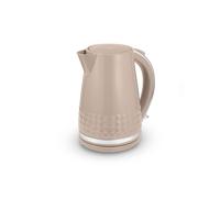 Tower T10075MSH Solitaire Kettle with 360° Swivel Base, Cord Storage, 1.5L, 3KW, Latte and Chrome Accents
