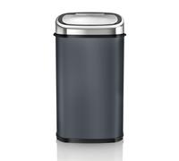 Tower 58L Sensor Bin - Grey & Chrome