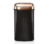 Tower Black and Rose Gold Square Sensor Bin 58L - Wilko