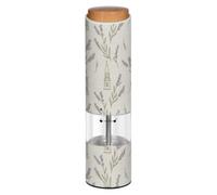 Tower Lavender White Electric Pepper Grinder Auto Mill