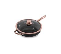 Tower Linear Saute Pan With Lid,28Cm,induction Safe, Black & Rose Gold T800003Rb Rose Gold One Size