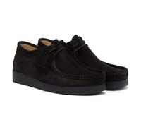 Tower Unisex London Apache Black Suede Shoes - Size UK 6