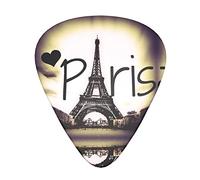 Tower Love Paris Guitar Plectrums 12pcs For Guitar, Ukulele, Etc. (Thin, Medium And Thick) 0.46mm, 0.71mm And 0.96mm