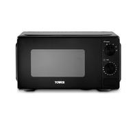 Tower Manual 20 Litre 800W Microwave with Dial Controls, 5 Power Levels, Defrost Function, 30 Minute Timer, Black, T24044BLK