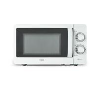 Tower Manual Microwave with Sleek Mirror Door, 800W, 20L, White & Chrome, T24042WHT