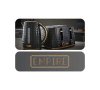 Tower Mirage Digital Kettle & 2-Slice Toaster Set, Black, Temperature Control