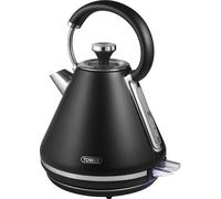 Tower T10087BLK Mirage Kettle with Digital Control Panel, Variable Temperature Function, Rapid Boil Technology, Viewing Window, Removable Filter, 3kW, 1.7L, Black & Chrome