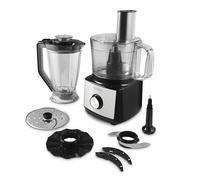 Tower Multi-Function Food Processer & Blender with 2L Mixing Bowl, 1.8L Jug, 2 Speed Settings & Pulse Function, 750W, Black, T18008BLK