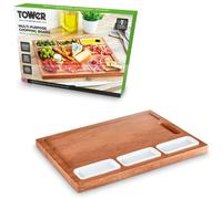 Tower Multi-Purpose Chopping Board With Ceramic Bowls Mango Wood - Natural Wood