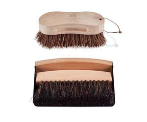 Tower Natural Life Floor Cleaning Set, Dustpan and Brush, Beech Wood NL109001