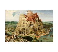 Tower of Babel Oil Painting Poster Pieter Bruegel Art Painting Renaissance Wall Art Picture Print Canvas Painting Modern Decor Poster (12x18inch(30x45cm),No Framed)