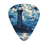 Tower Of Darkness Acoustic GuitarGuitar Picks 12 Pcs, Electric Guitar Essential Thick And Thin Guitar Plectrums Students 0.46 0.96 0.71 Mm